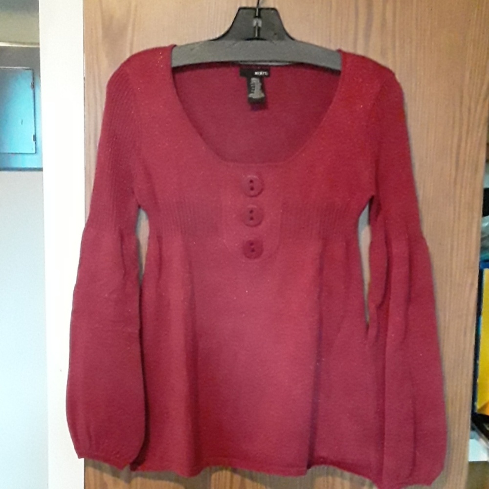 Pink sparkly holiday sweater